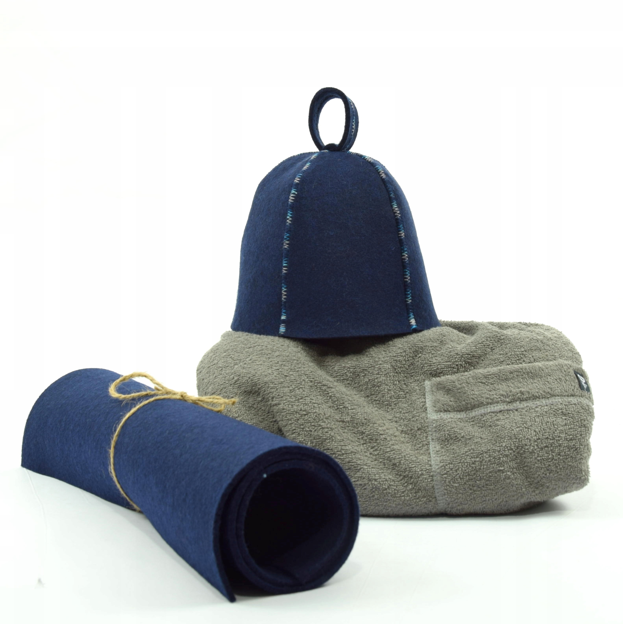 Čepice Klobouk do sauny Kilt Mata Ručník pánský set 3 cz velikost M