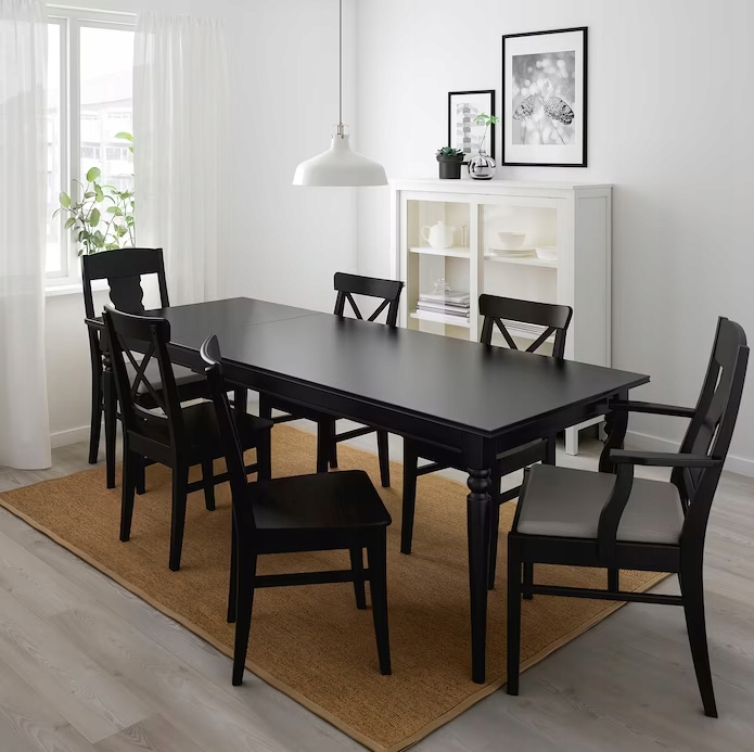 IKEA INGATORP INGOLF Stół i 6 krzeseł Nolhaga Marka Ikea