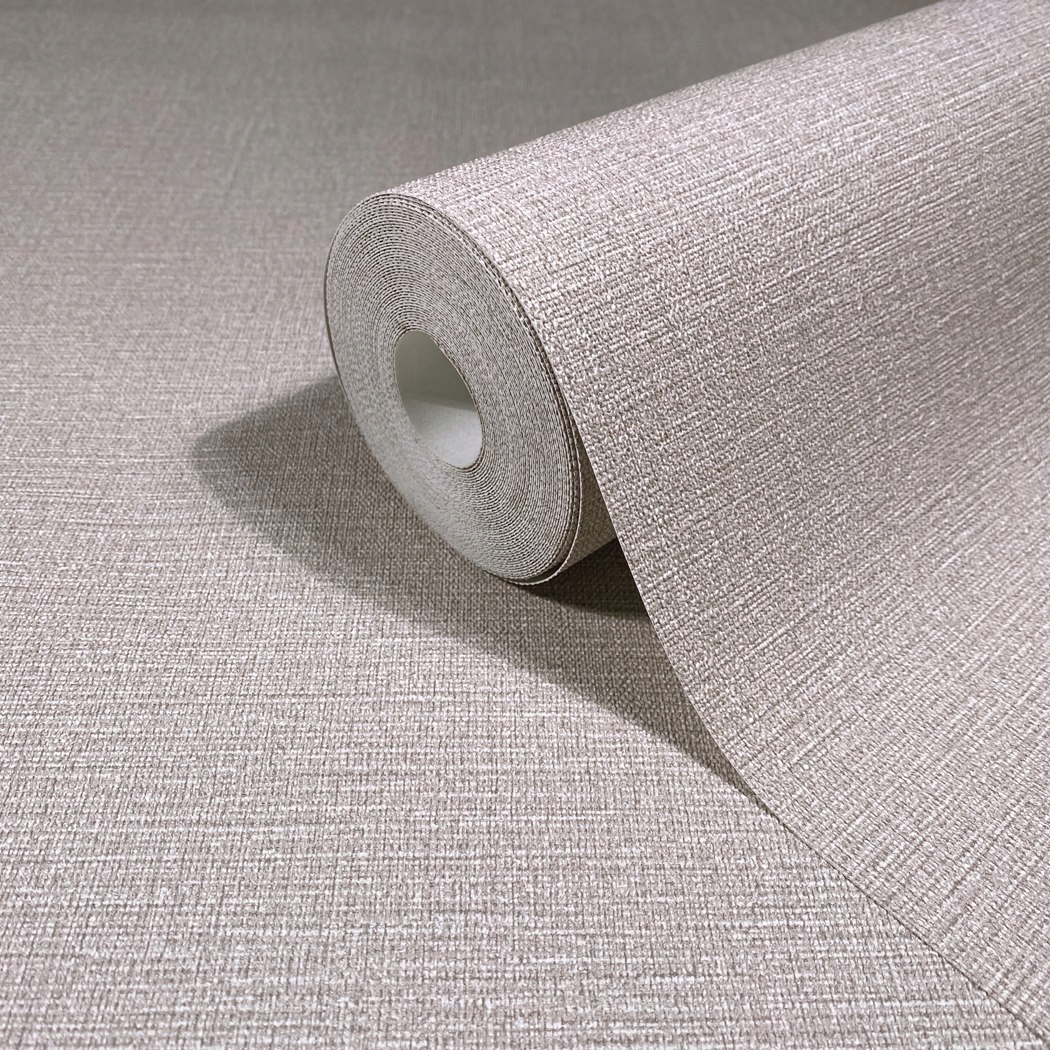 Tapeta So Štruktúrou Tkaniny Béžová Šedá Taupe Tapeta 10 M X 106 CM