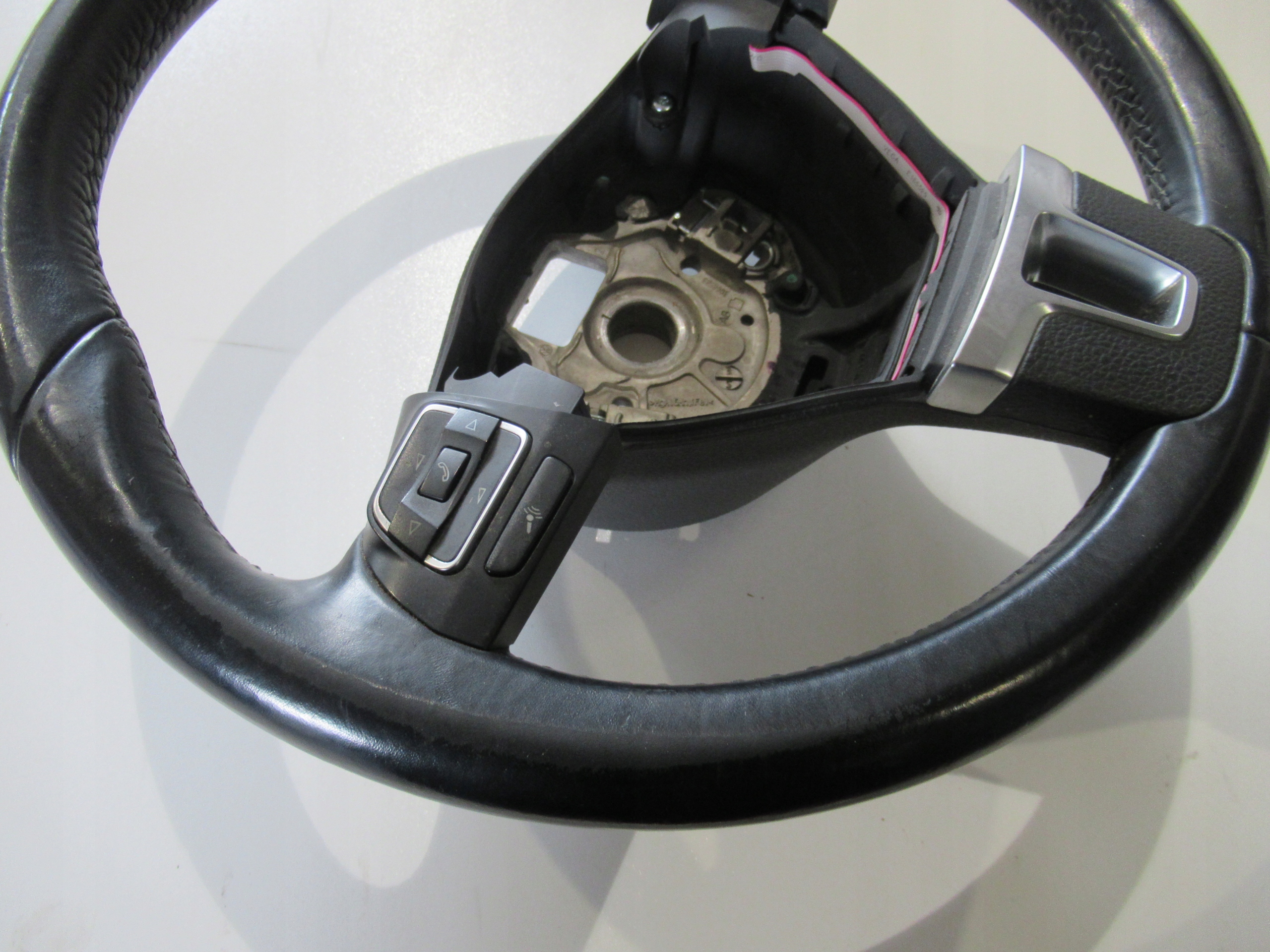 T5 LIFT steering wheel, MULTIFUNKCJA leather 7E0419091XX