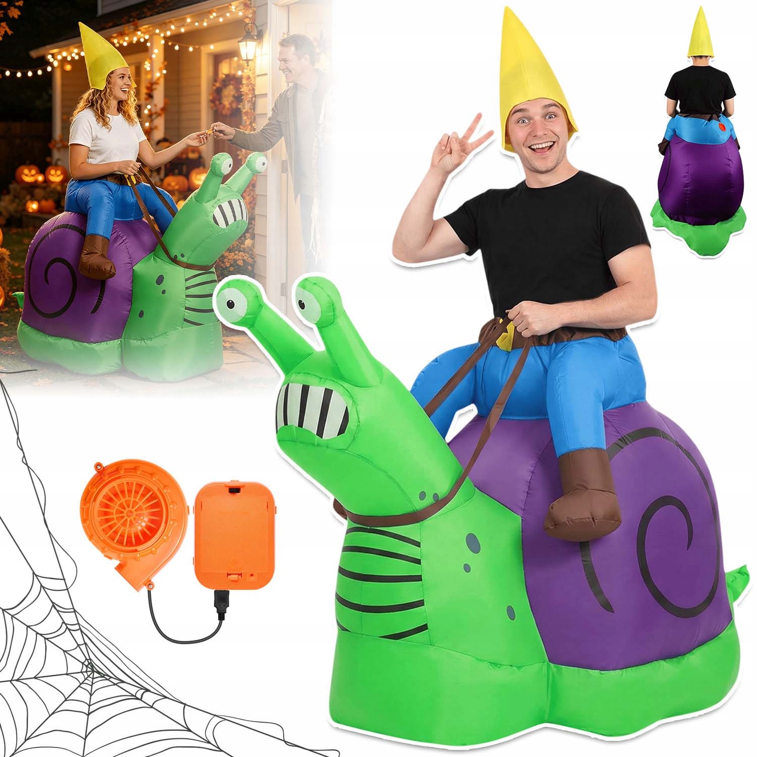 Kostým Nafukovací Jezdec Na Slimáky Pro 150-190 CM Na Halloween