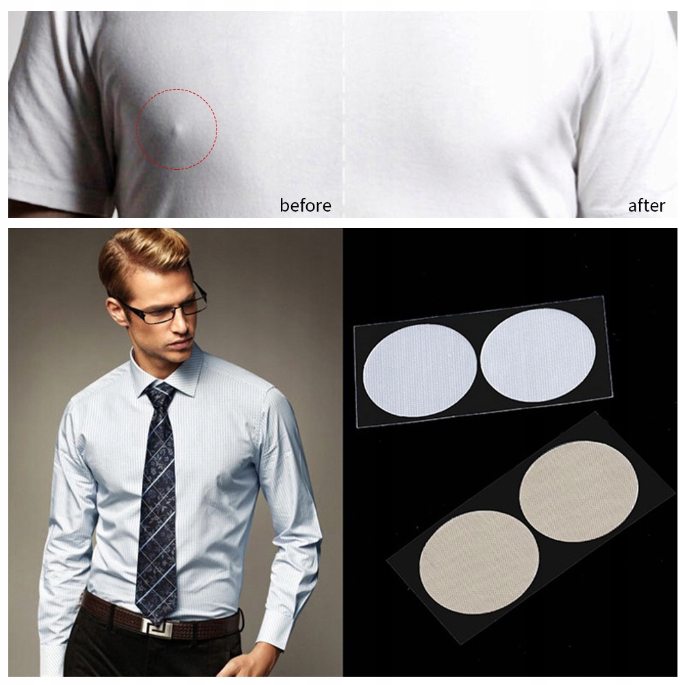 Disposable Men Nipple Cover Adhesive Stickers Bra Pad Breast Lady