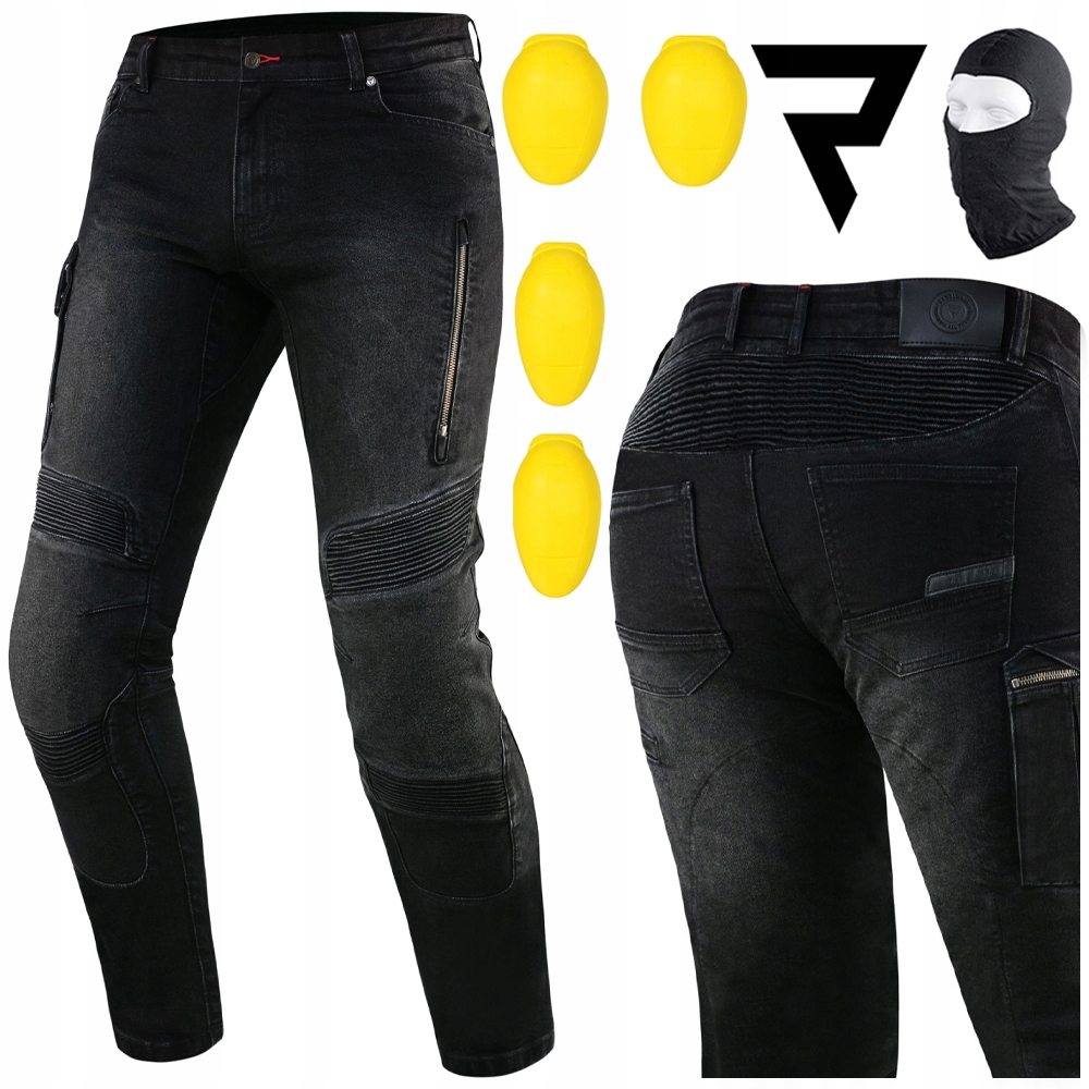 Motocyklové Nohavice Rebelhorn Vandal Denim Black Pánske Džínsy Darček