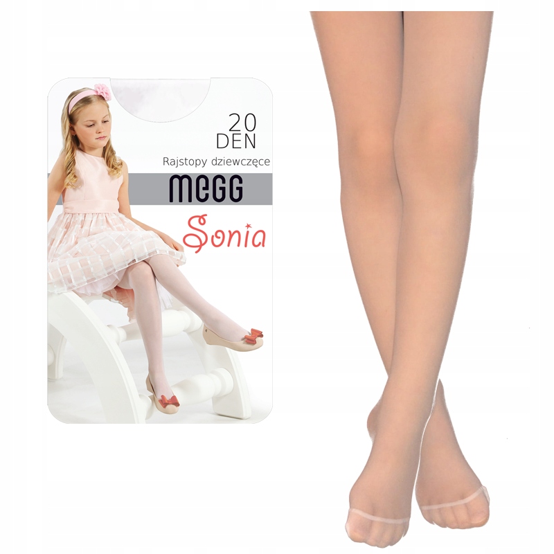 

Megg Komunia rajstopy Sonia lycra białe 134-140