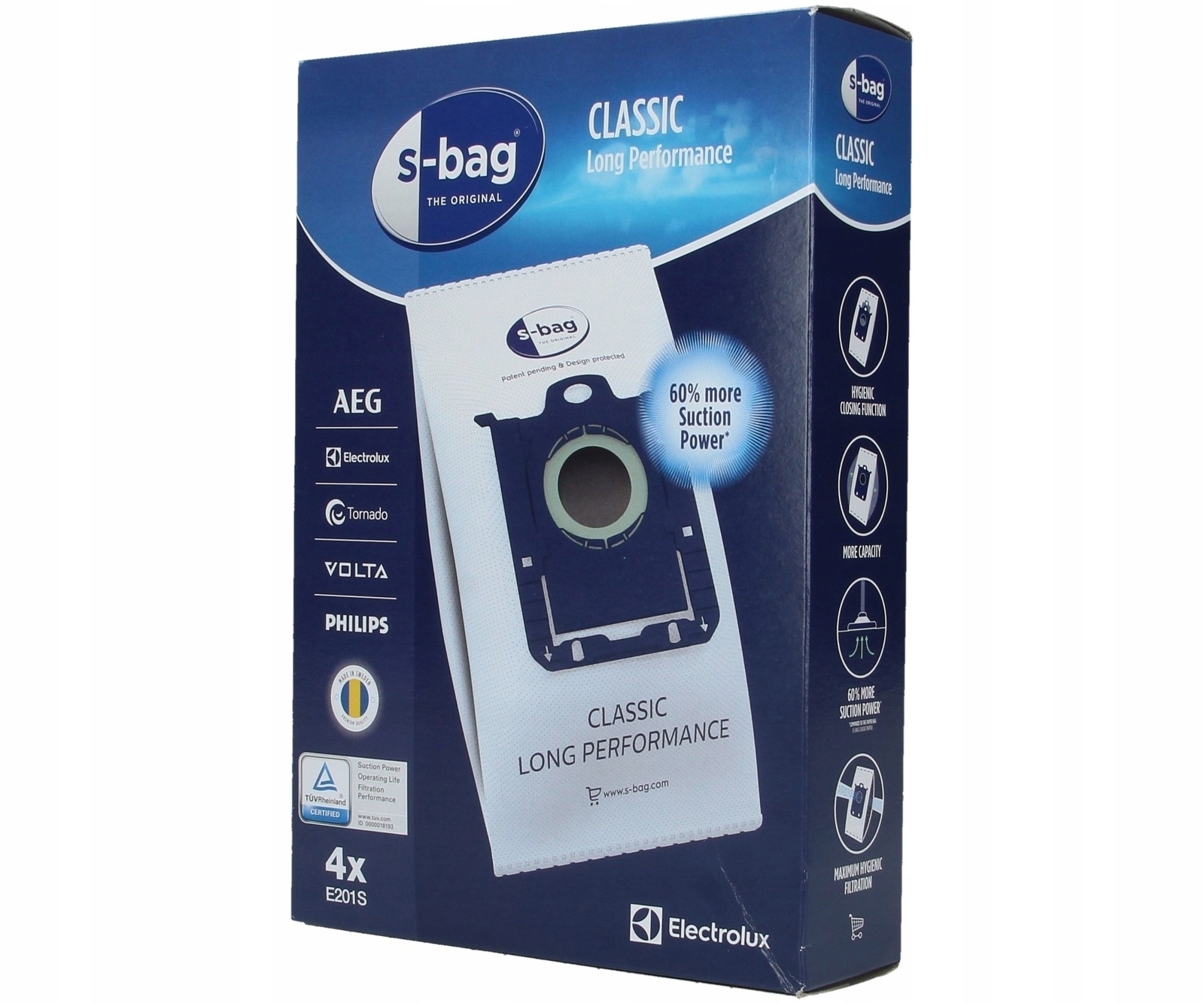 

Worki do odkurzacza Electrolux S-bag Sbag E201S