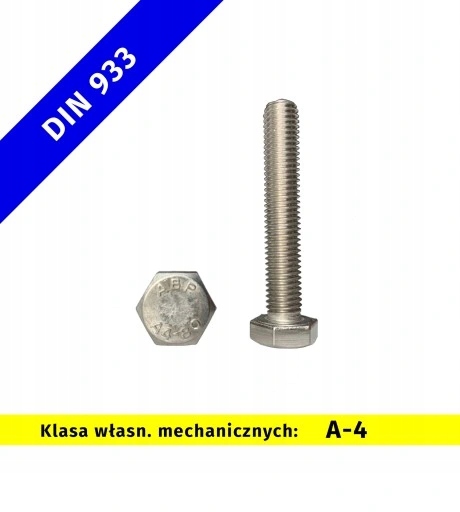 

Śruba M 6x10-A4-80 Din 933 10 szt