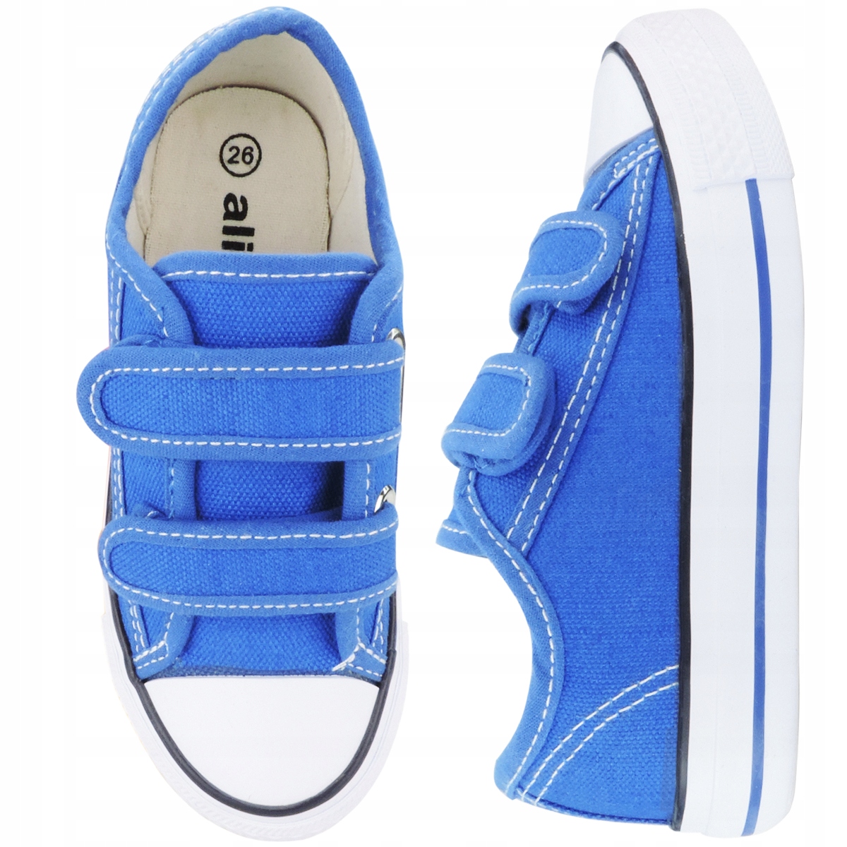 BUTY TRAMPKI DZIECIĘCE TENISÓWKI NA RZEPY ROZ: 25