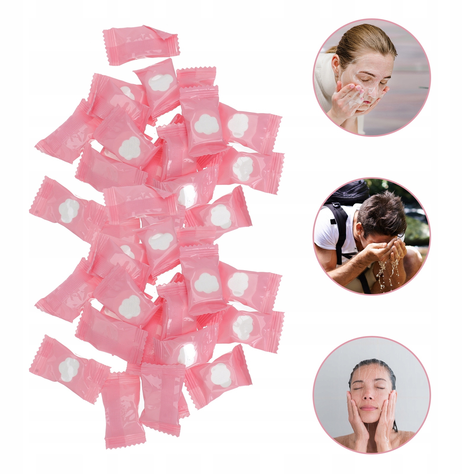 Skompresowane ręczniki podróżne do twarzy Długość 25 cm