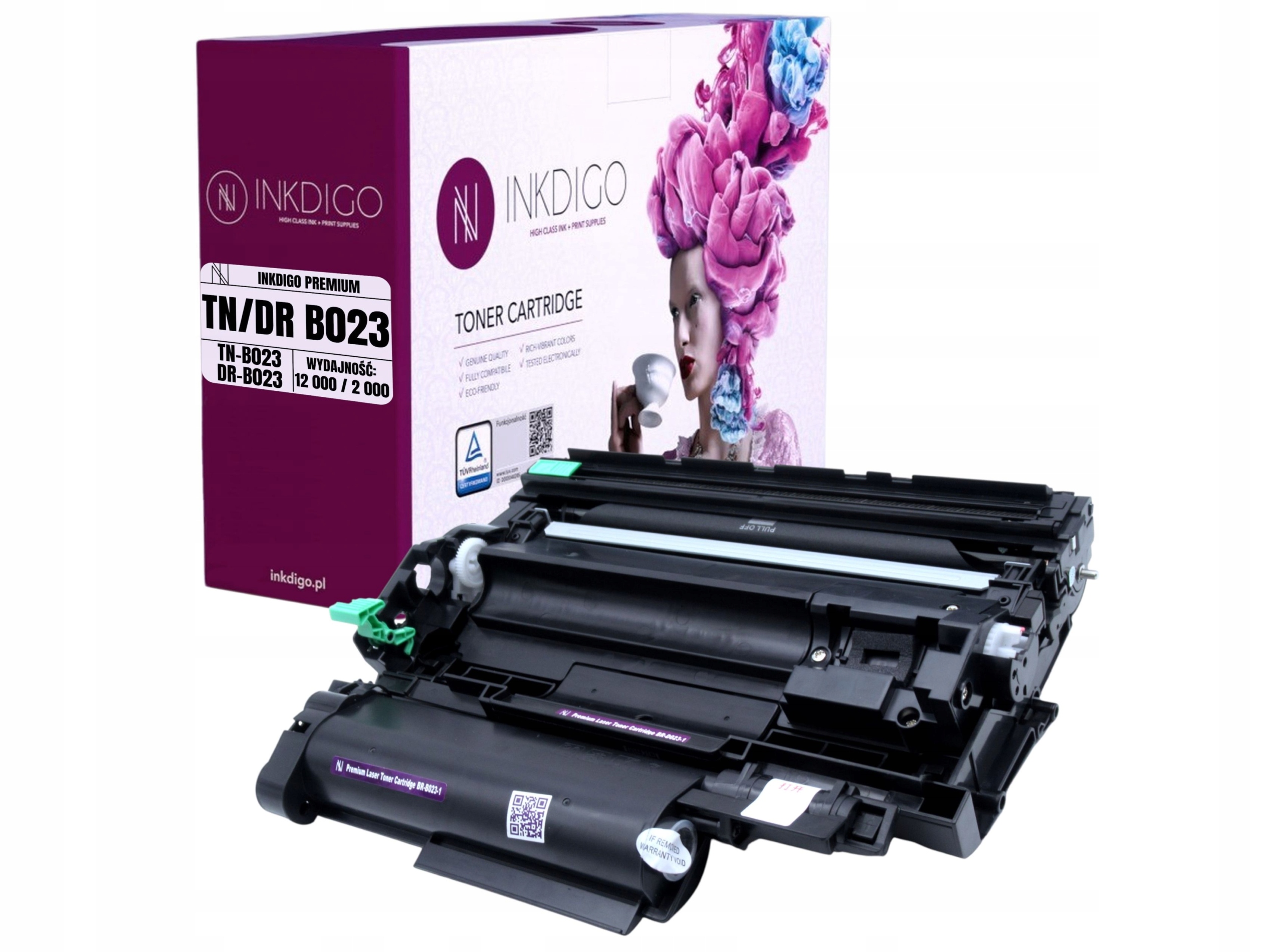 Toner TNB023 + Bęben do drukarki Brother HL-B2080 Kolor czarny (black)