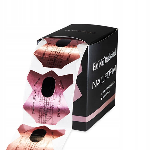 Formy na prodlužování nehtů Em Nail Rose Gold 500ks