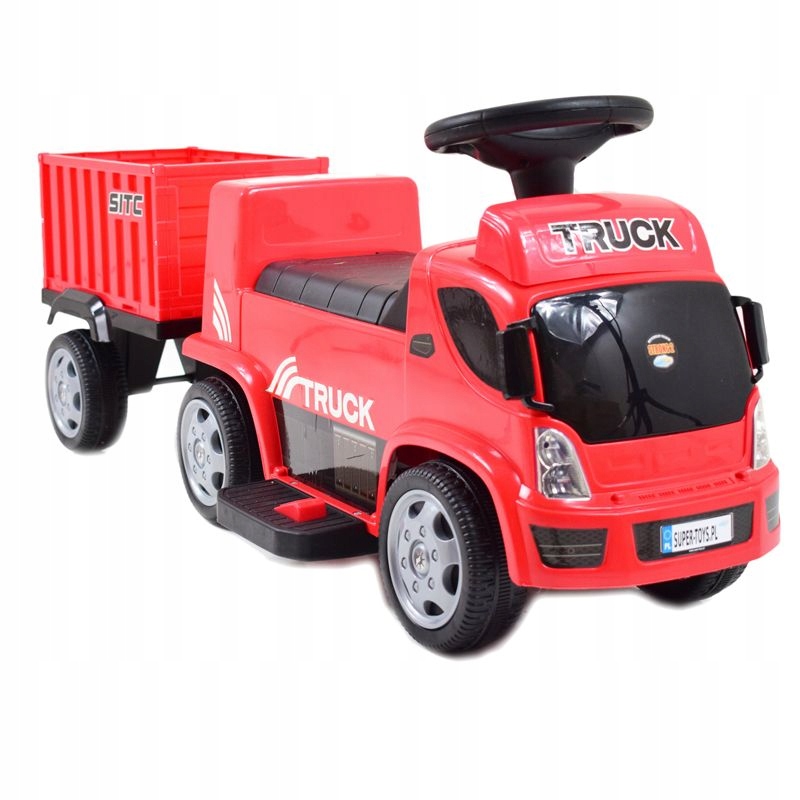 Jeździk, Ciężarówka Na Akumulator Z Przyczepą I DŹWIĘKAMI/GTS-6688-E