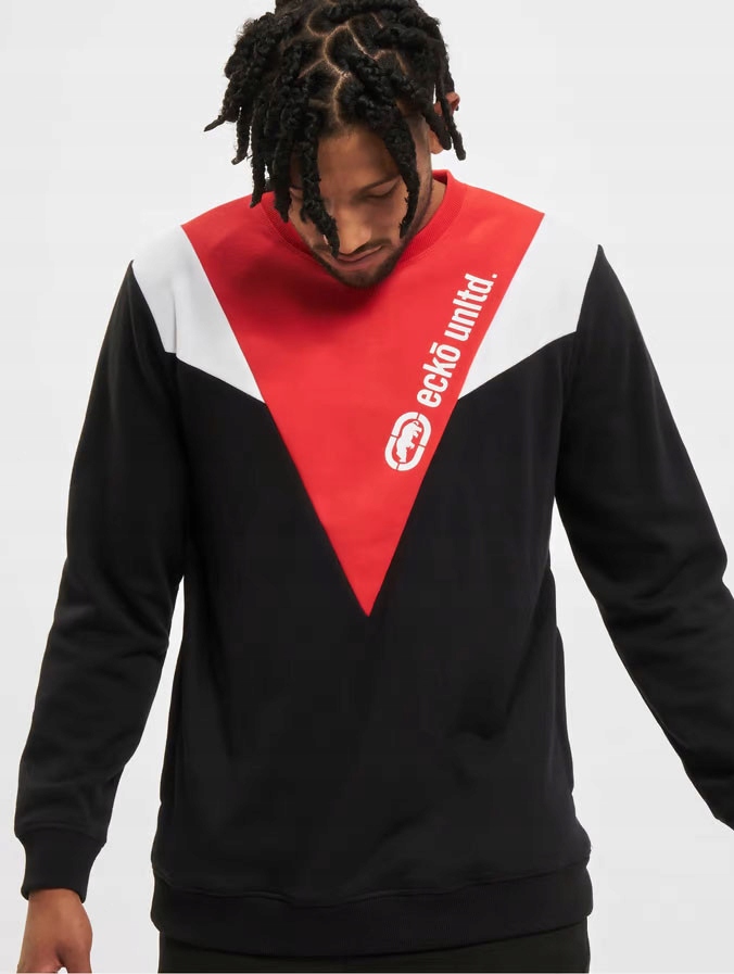 Ecko Unltd. mikina pánská Canberra Crewneck Black 4XL černá