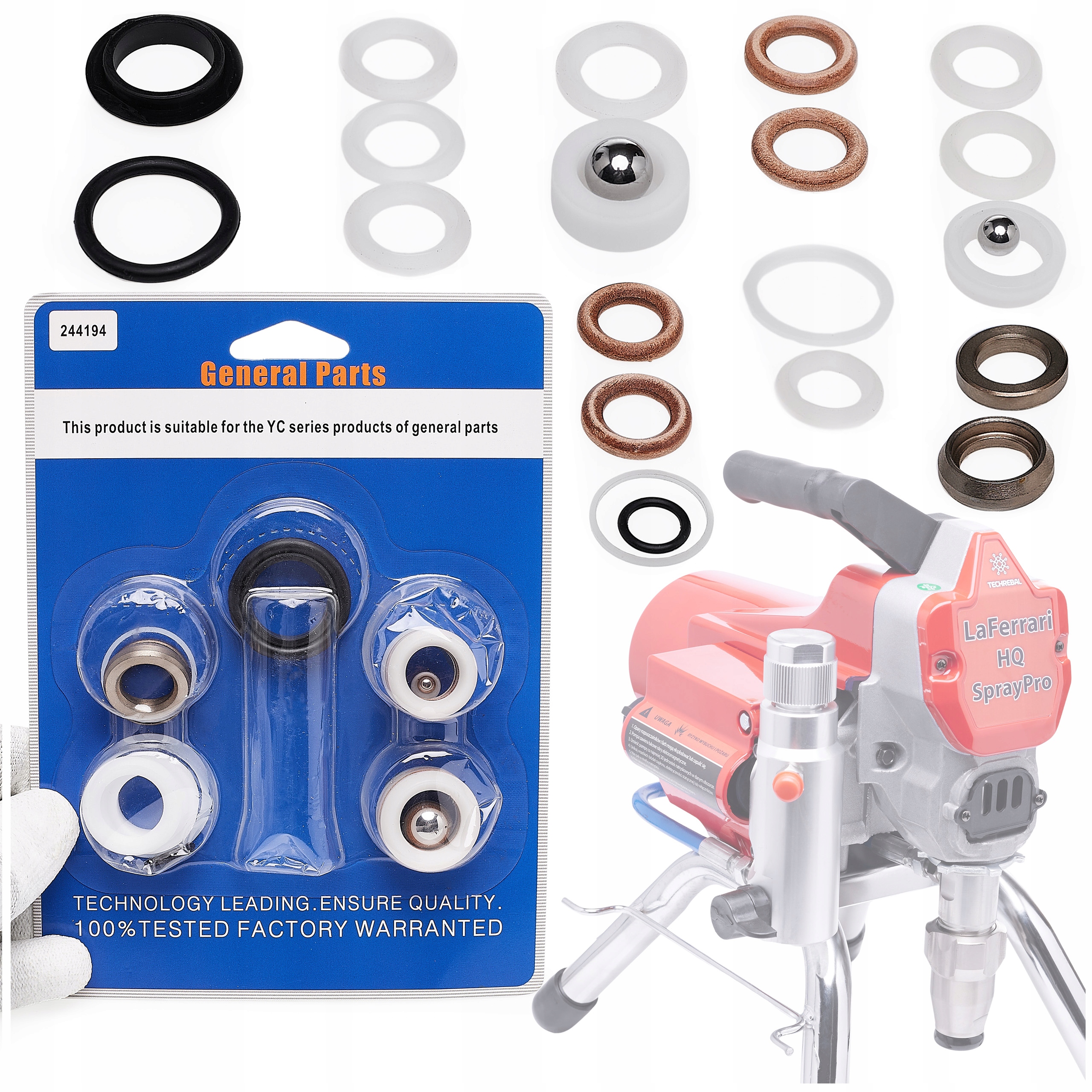 Sada Na Opravu Malířského Agregátu Těsnění Graco Techrebal 395