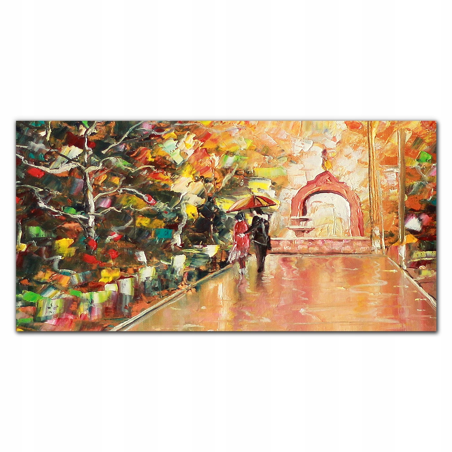 

Fotoobraz na ścianę 120x60 Malarstwo para drzewa