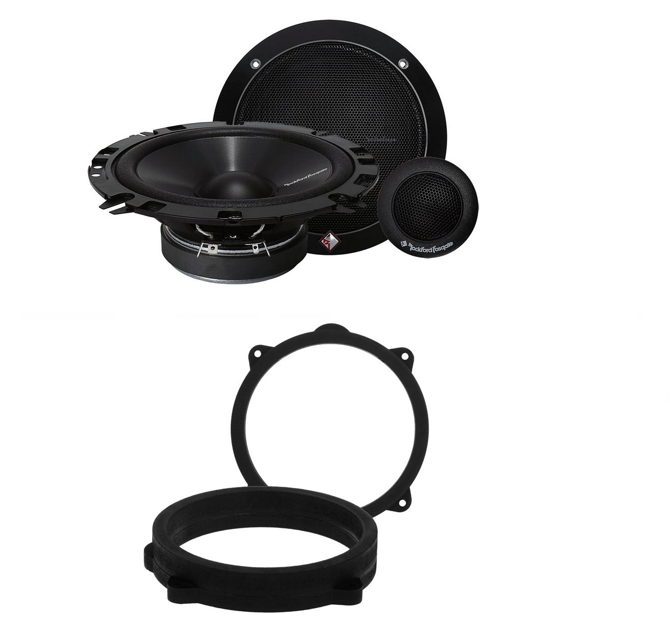 Automobilové reproduktory 165 mm Rockford Fosgate R165-S Fiat Idea 350 Predná Zadná Časť