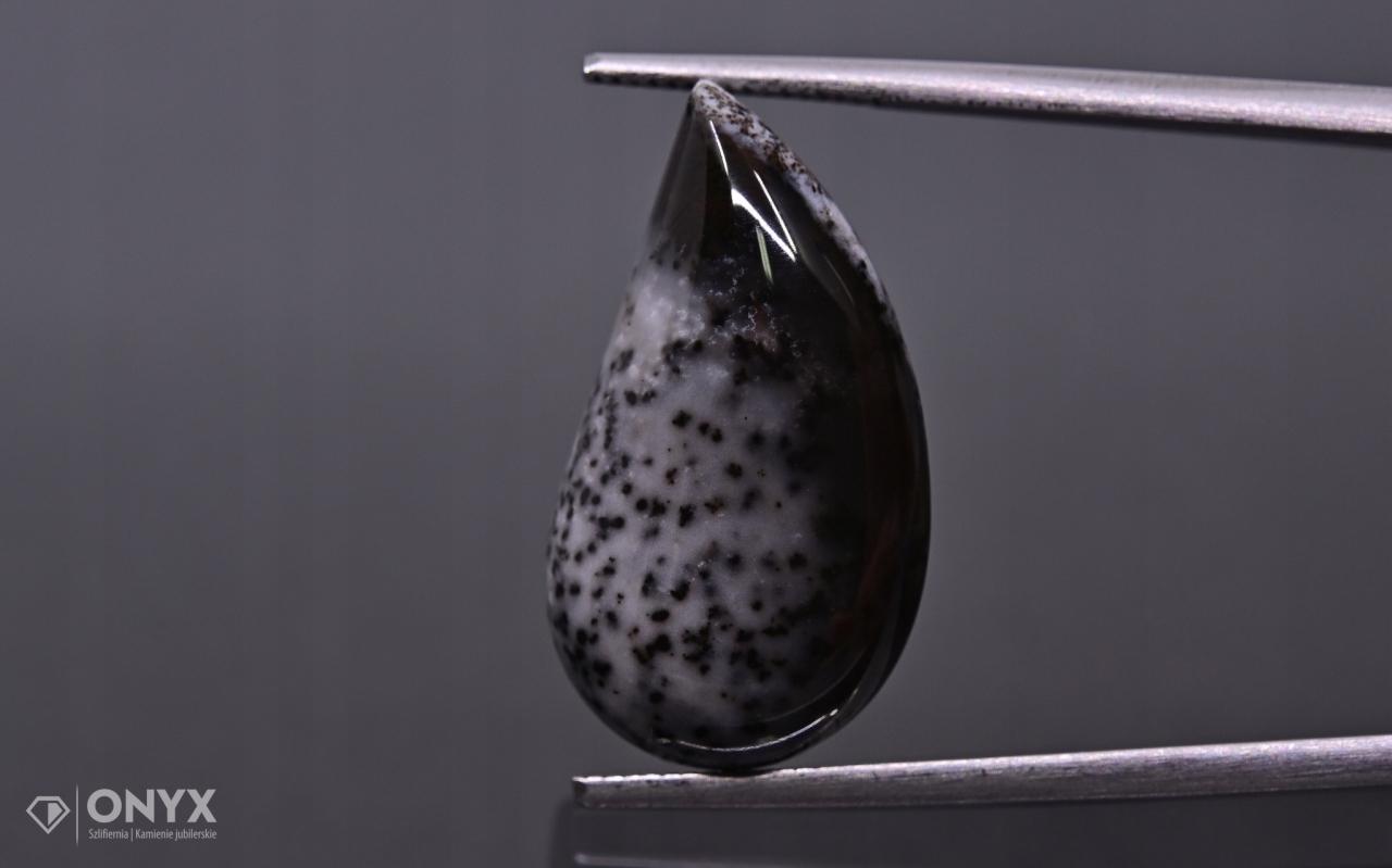 Dendritový achát z Turecka kabošon nepravidelný 22x