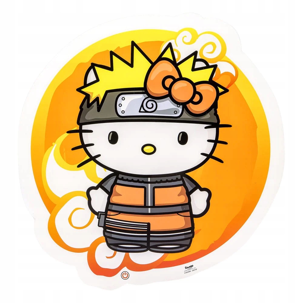 Naruto x Hello Kitty Led nástěnná lampa 12 palců
