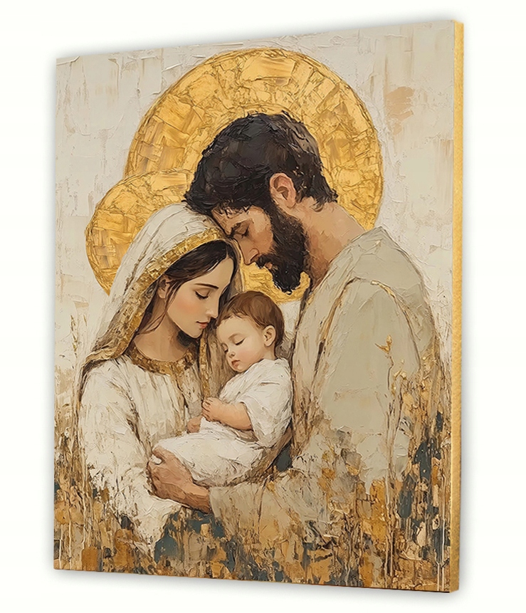 Obraz do obývačky Svätá rodina na plátne 40x50 cm náboženský darček #910