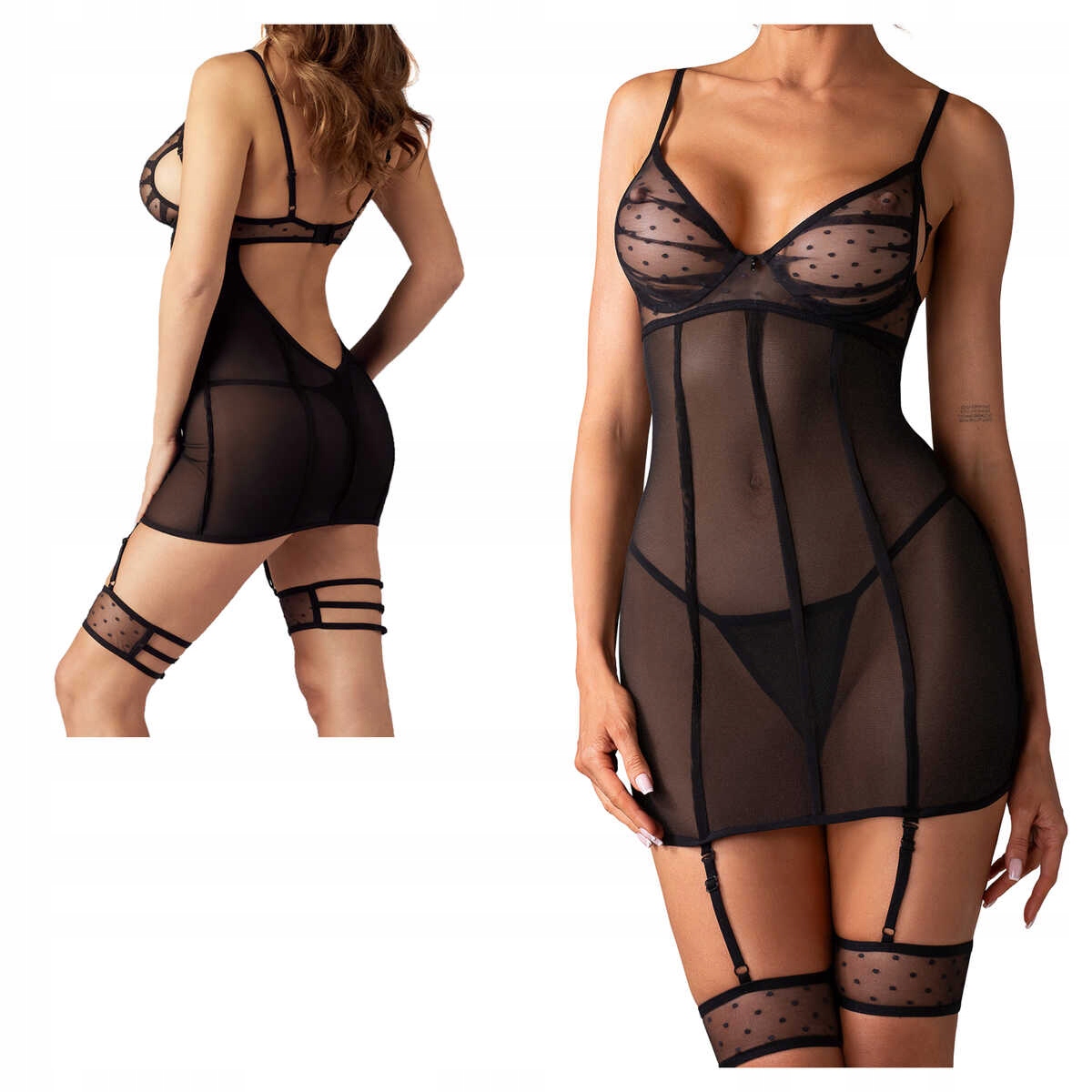 Obsessive Tričko Nuites černé S/m