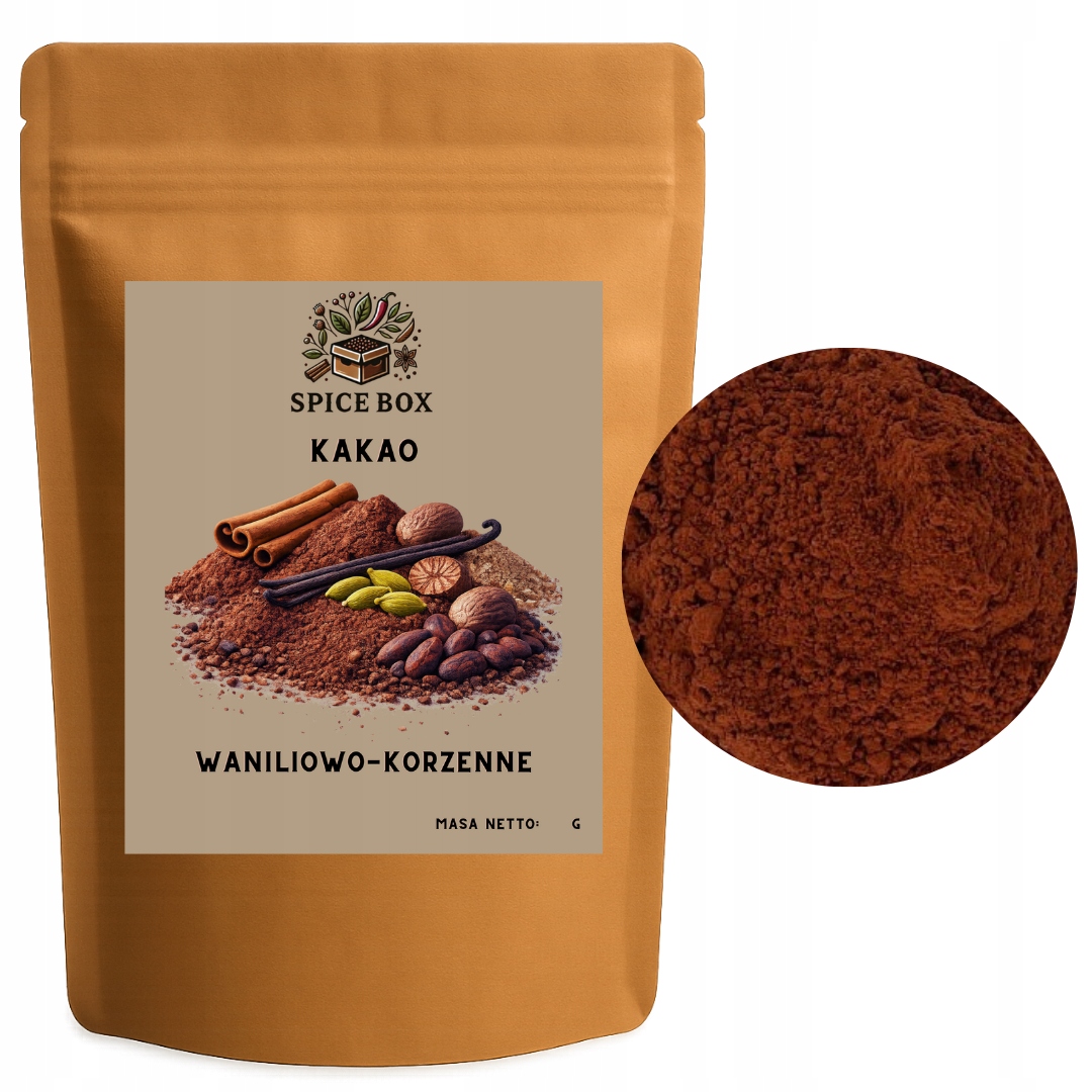 Levně Vanilkovo-kořenité kakao Premium 92% přírodní kakao 500 g