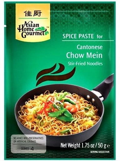 Levně 5 x Asian Home Gourmet pasta na kantonské smažené těstovinyChow Mein 50 g