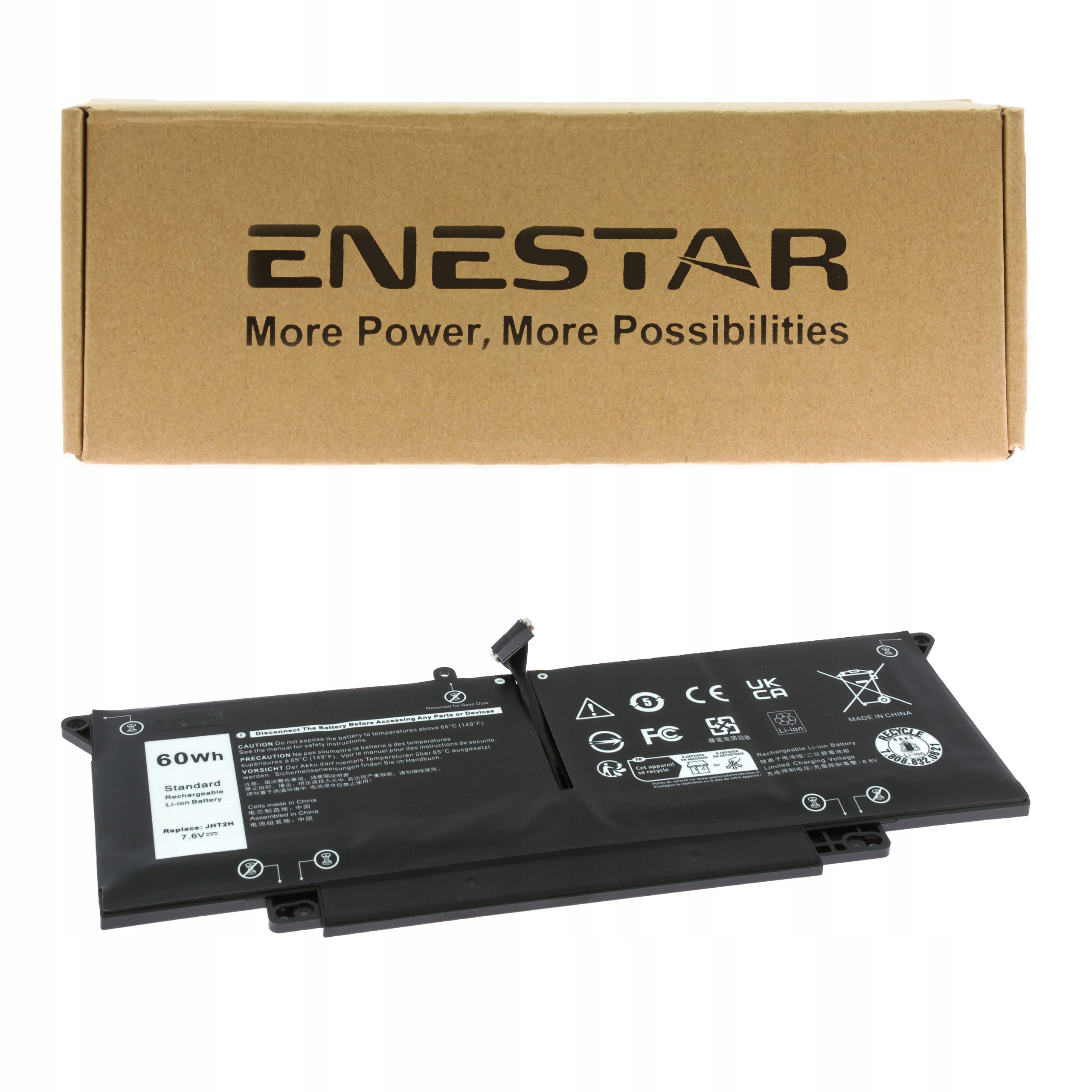 Premium bateria do Dell JHT2H Latitude 7310 7410 2in1 Chrome Chromebook