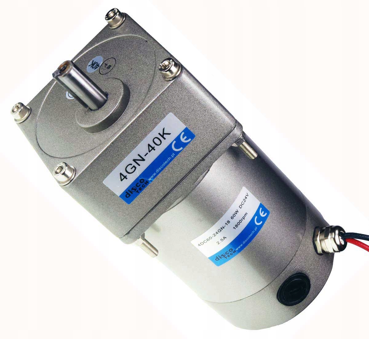 

Motoreduktor 45obr/min 24V 3,7A 60W 12,7Nm DC