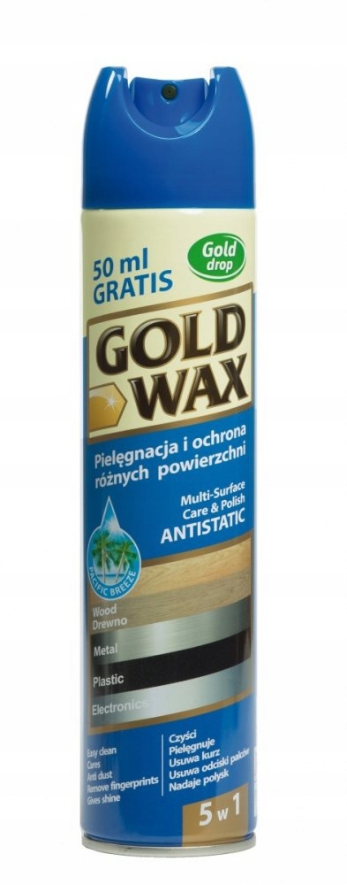 

Gold Wax Antistatic 5w1 do Różnych Powierz. 300 ml