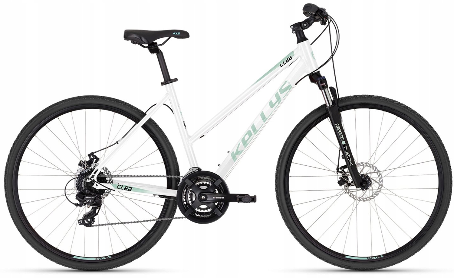 Rower 28 Kellys Clea 70 Frost White Shimano Aluminiowy