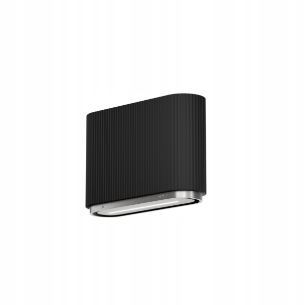 Ciarko Design Okap Przyścienny Mono Black 80 CDP8001B Ryflowany 80cm