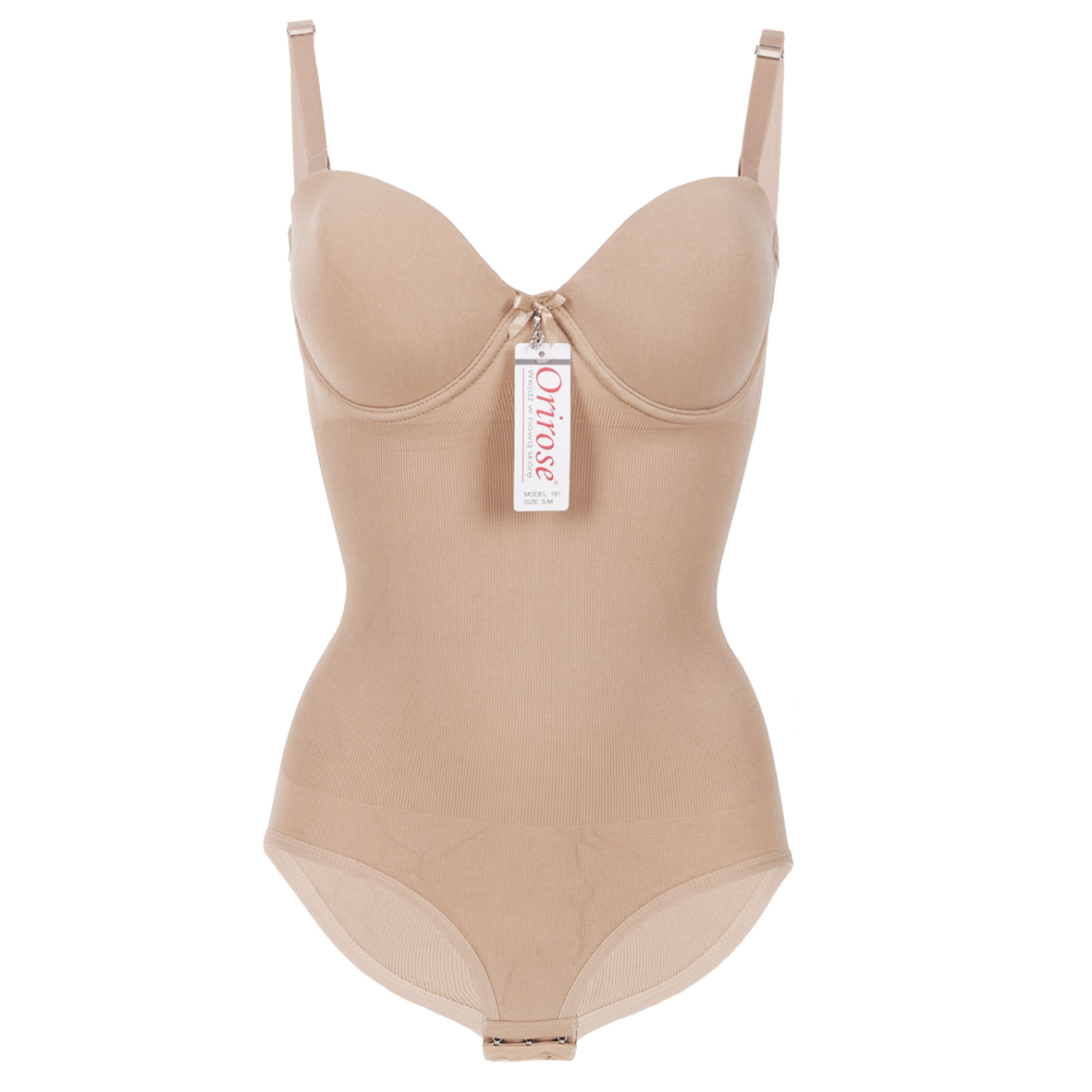 Orirose bezszwowe BODY mocno WYSZCZUPLAJĄCE MODELUJĄCE brzuch talię PUSH-UP Model 0181