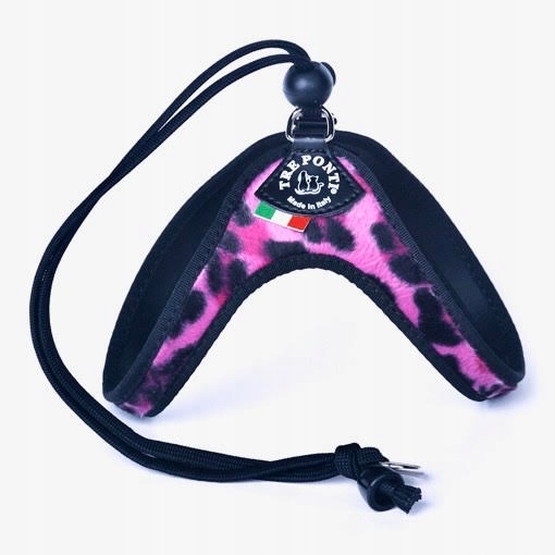 

Szelki małe koty 30-40cm Tre Ponti Leopard różowe