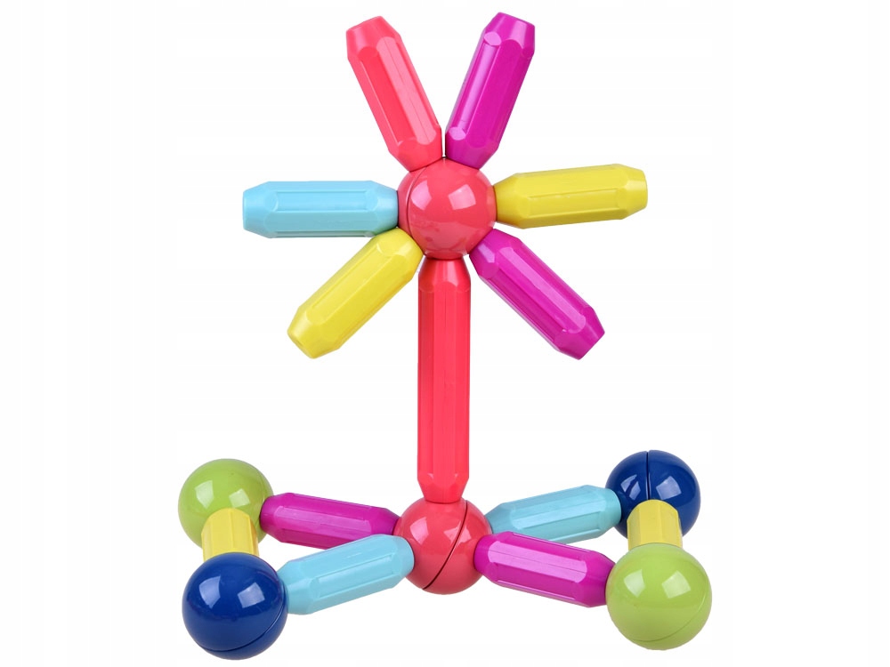 KLOCKI MAGNETYCZNE EDUKACYJNE MAGNETIC STICKS Bohater / Bajka brak