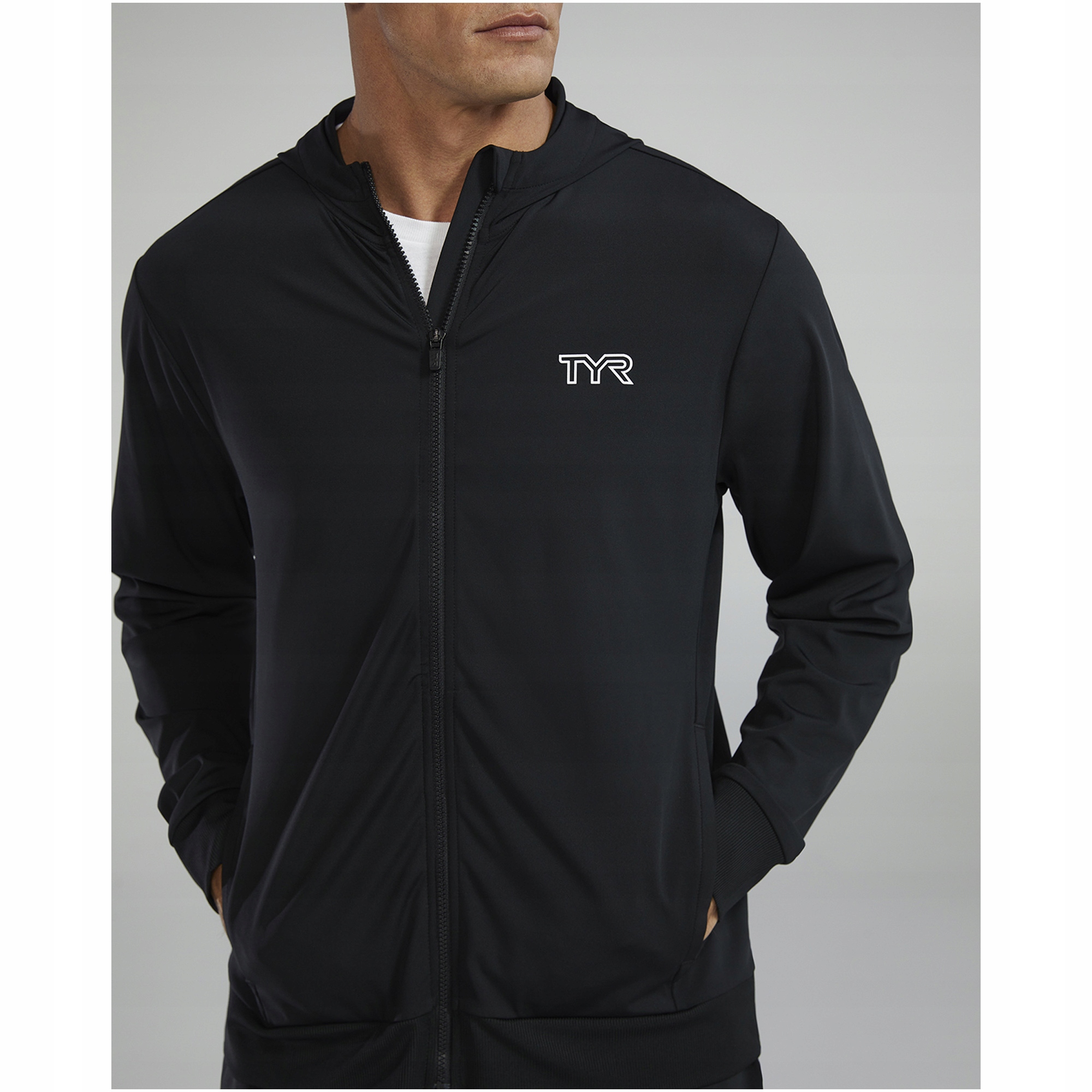 Bluza męska sportowa rozpinana Tyr czarna rozmiar M