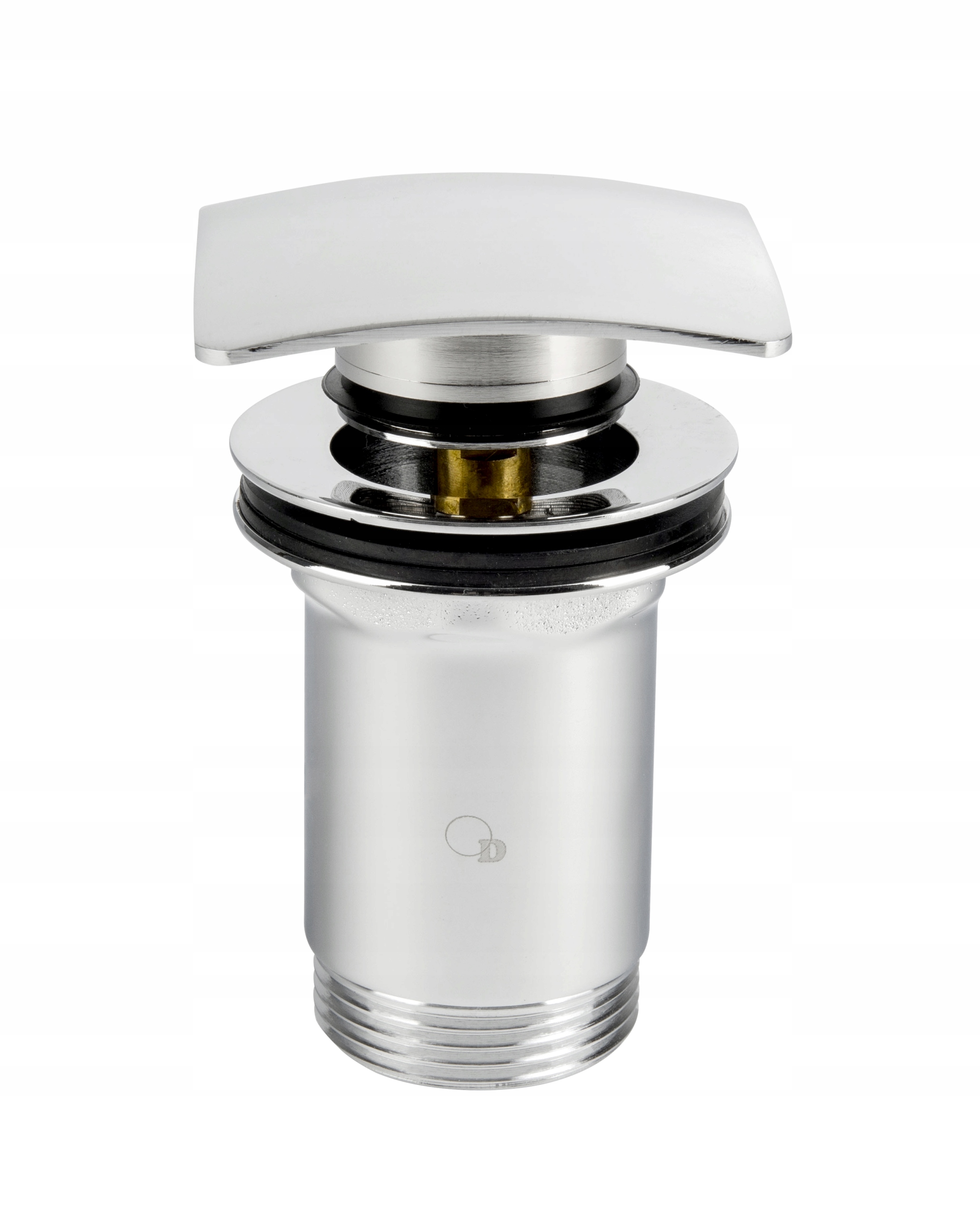 Korek z przelewem klik-klak kwadratowy Diamo CHROM