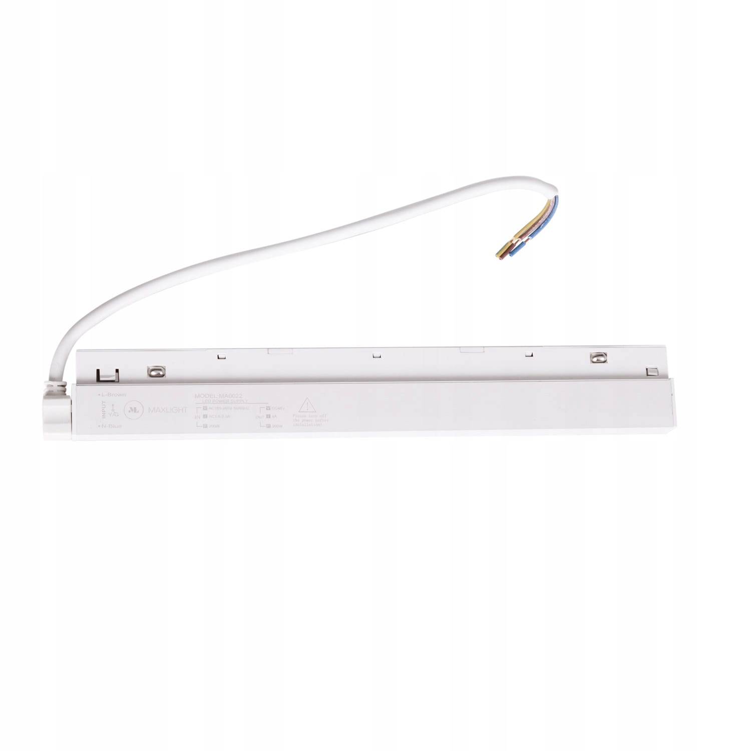 Vnitřní napájecí zdroj Maxlight 200W 48V IP20 bílý pro magnetické lišty