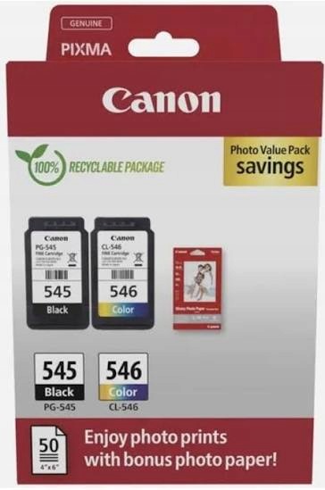 Nowy 2pack Canon PG-545 CL-546 papier photo 50szt.