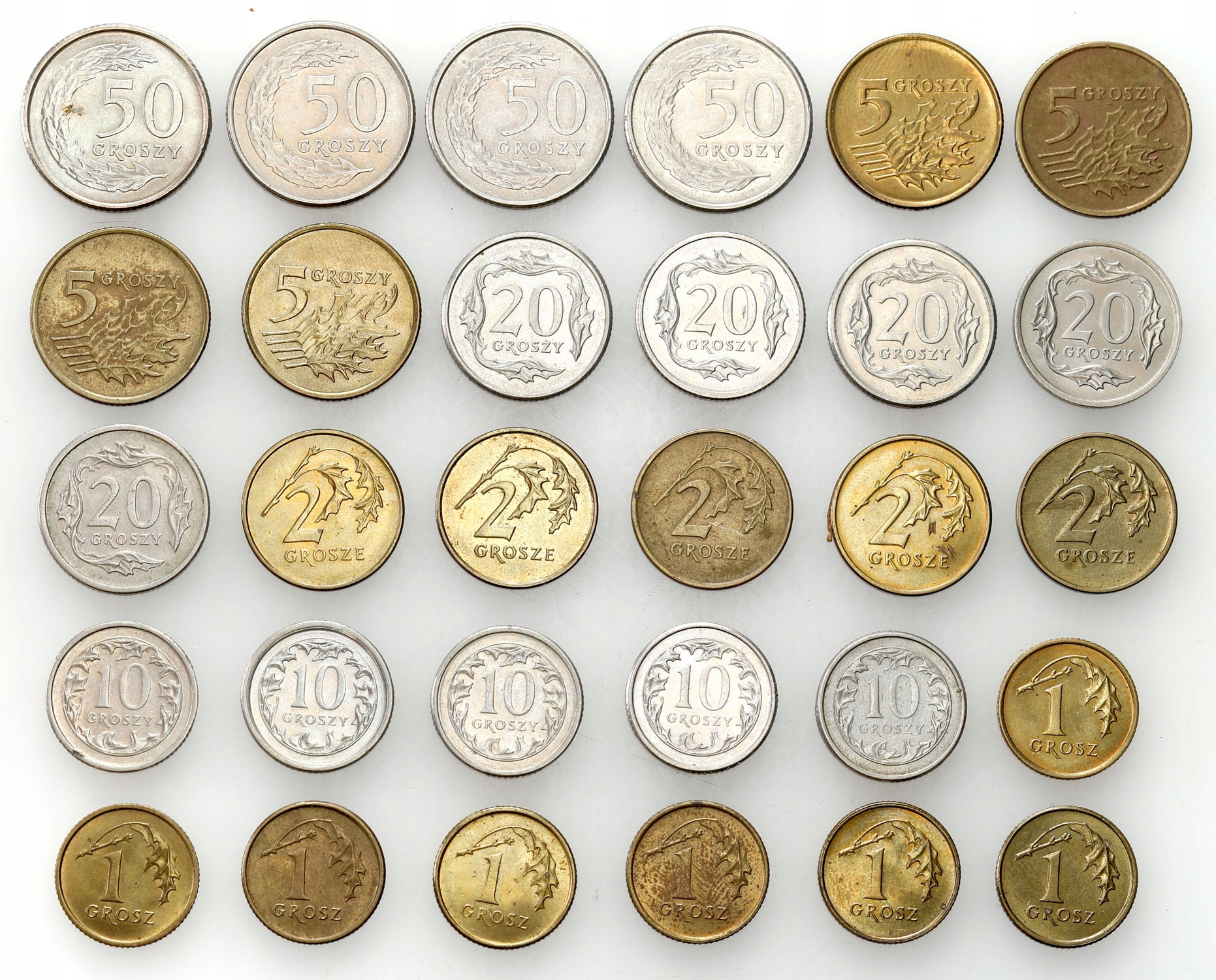 1-50 groszy 1990-2000 – 30 szt