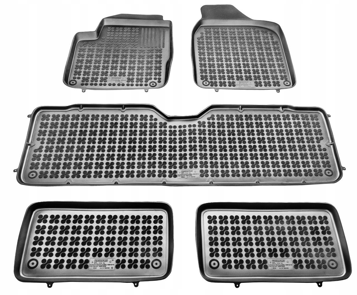 Gumené autokoberce Seat Alhambra, 1996-2010, 7 sed