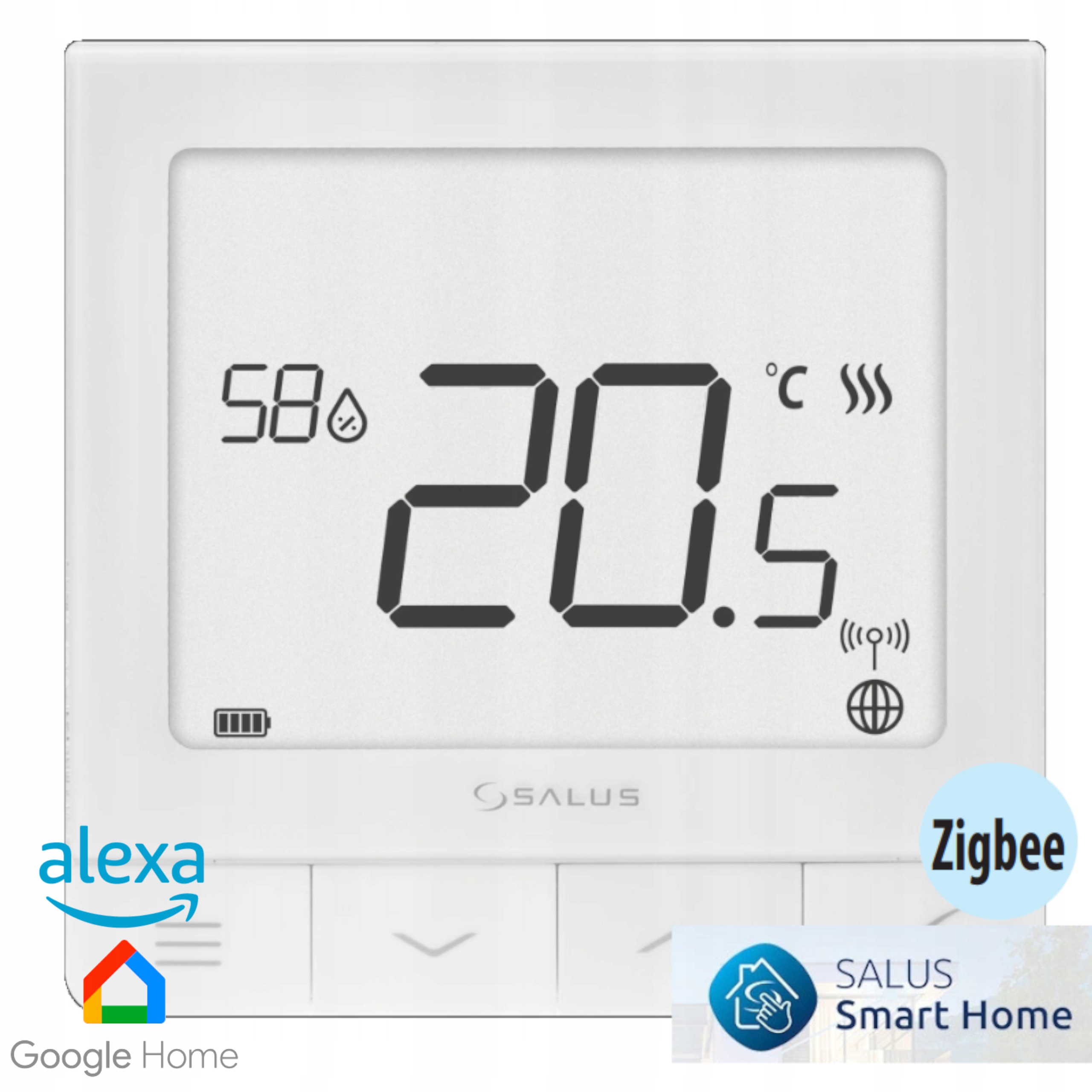 SALUS SQ610 PRZEWODOWY STEROWNIK TEMPERATURY ULTRA CIEŃKI CERTYFIKAT