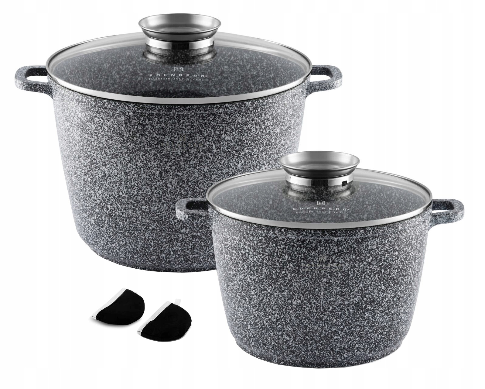 

2x Garnek 10/6.2 L Powłoka Marmurkowa Indukcja Gaz