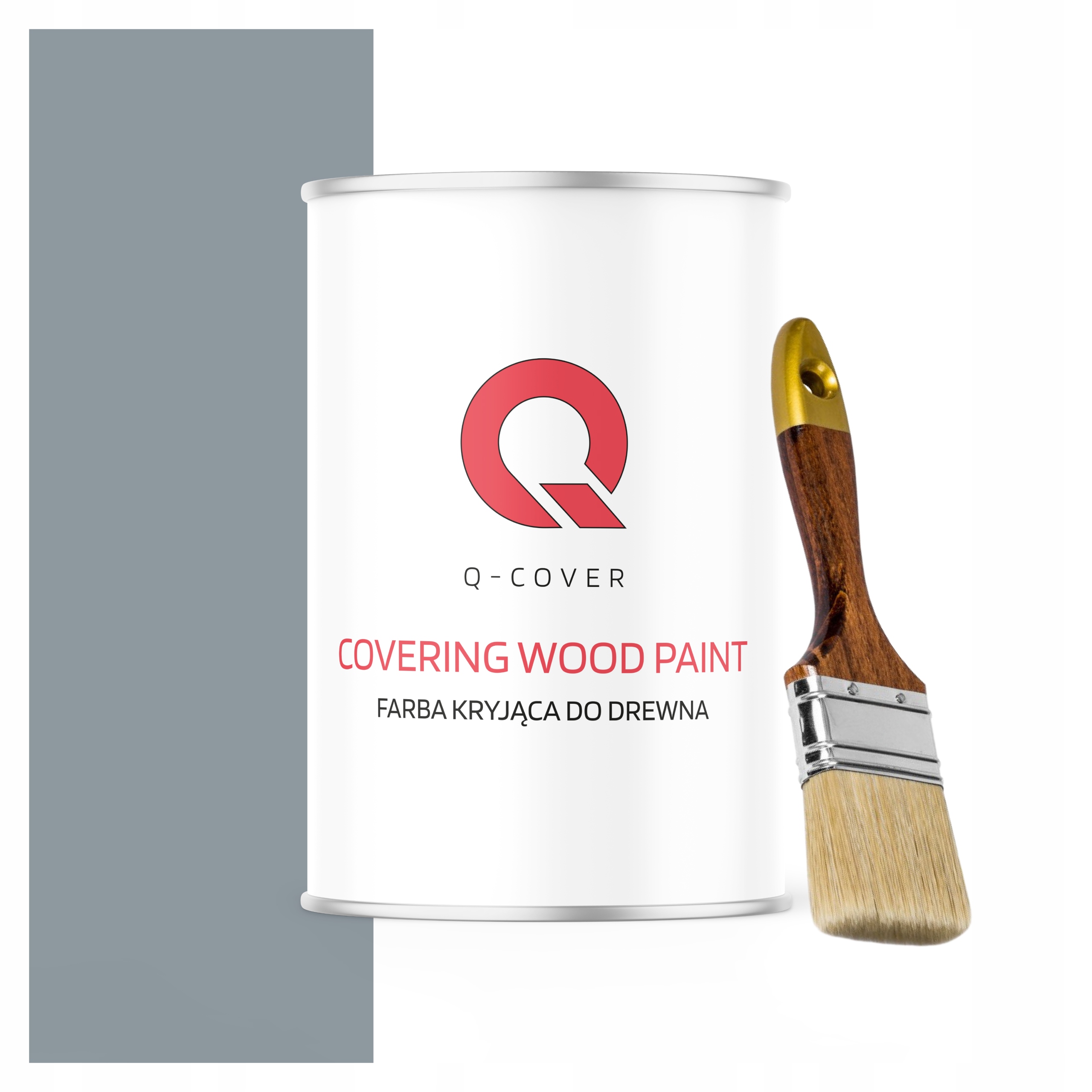 Krycí Barva na dřevo a renovaci 1L Lesk Barva Šedo-modrá štětec