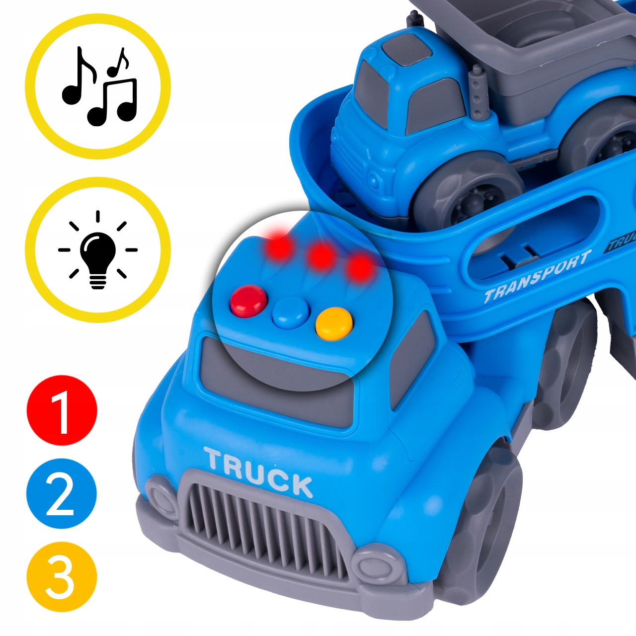 AUTO LAWETA CIĘŻARÓWKA SAMOCHODZIKI DLA DZIECI SAMOCHÓD BETONIARKA DZWIĘK Płeć chłopcy