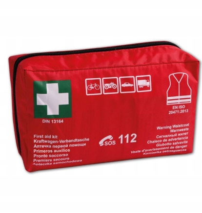 Apteczka samochodowa materiałowa DIN DUO