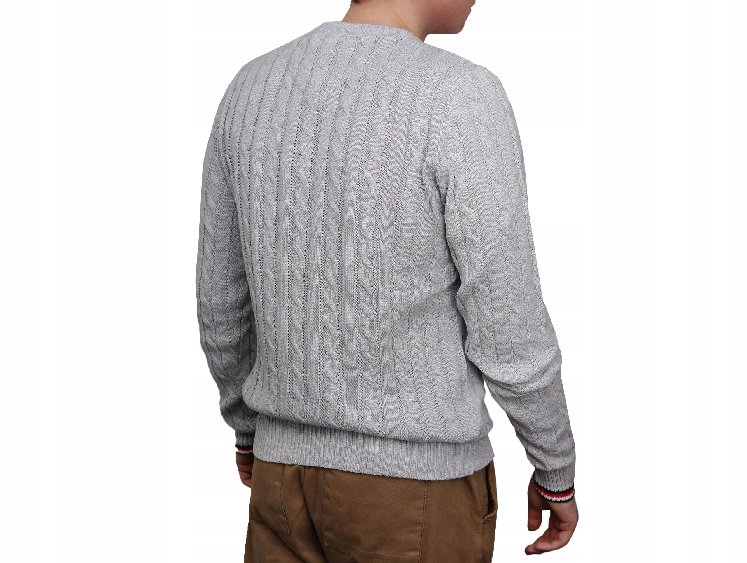 Sweter męski Tommy Hilfiger MW0MW13382PJ4 Model CABLE KNIT CREW NECK JUMPER