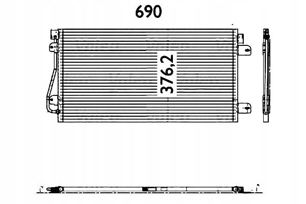 valeo конденсатор кондиционера opel MOVANO 2.2