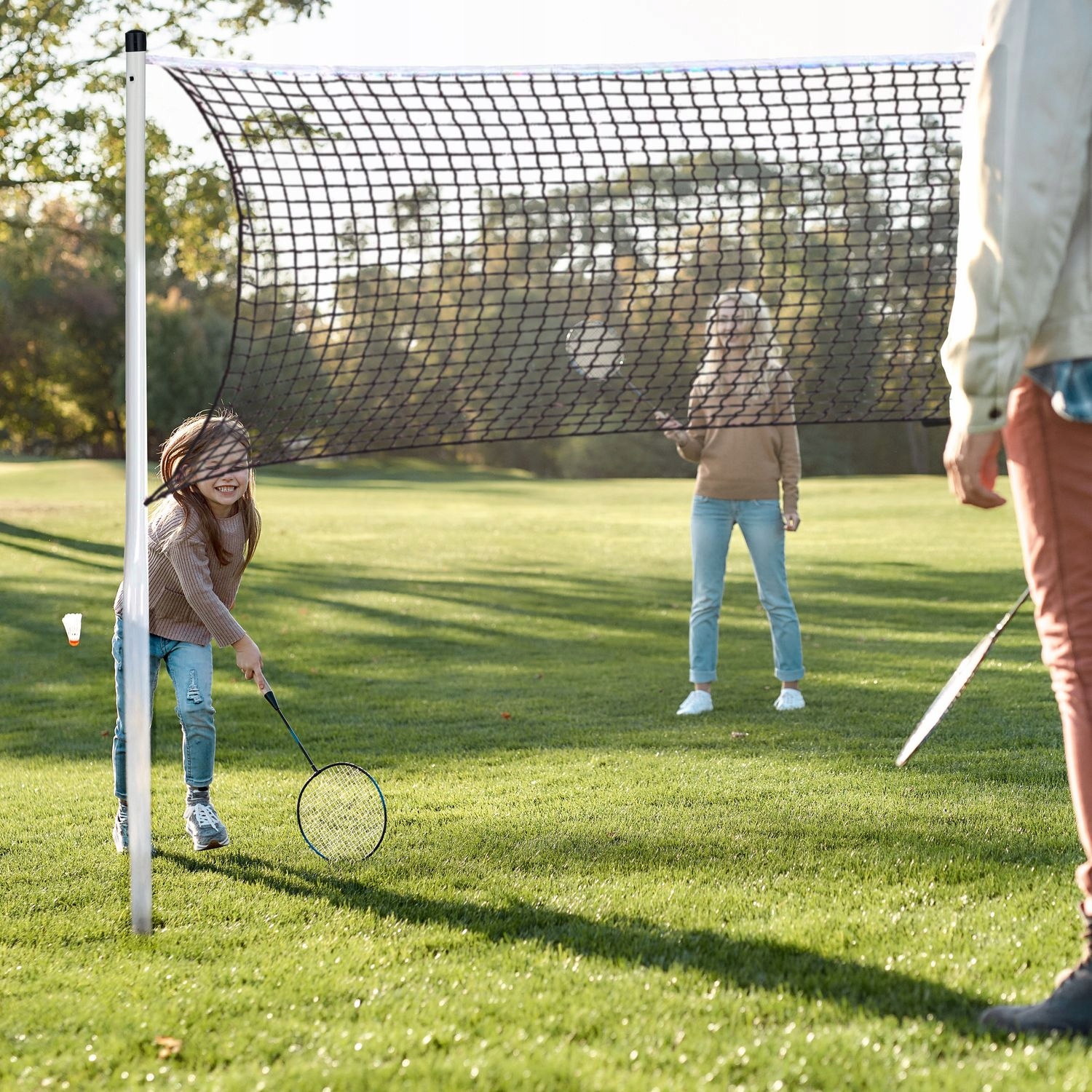 НАБІР ДЛЯ БАДМІНТОНУ 4 ракетки + сітка + 2 жалюзі OUTTEC