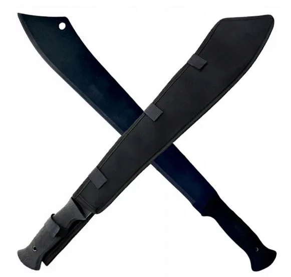 Wielka Maczeta Taktyczna Nóż Karczownik 58cm Wojskowa Czarna Pokrowiec