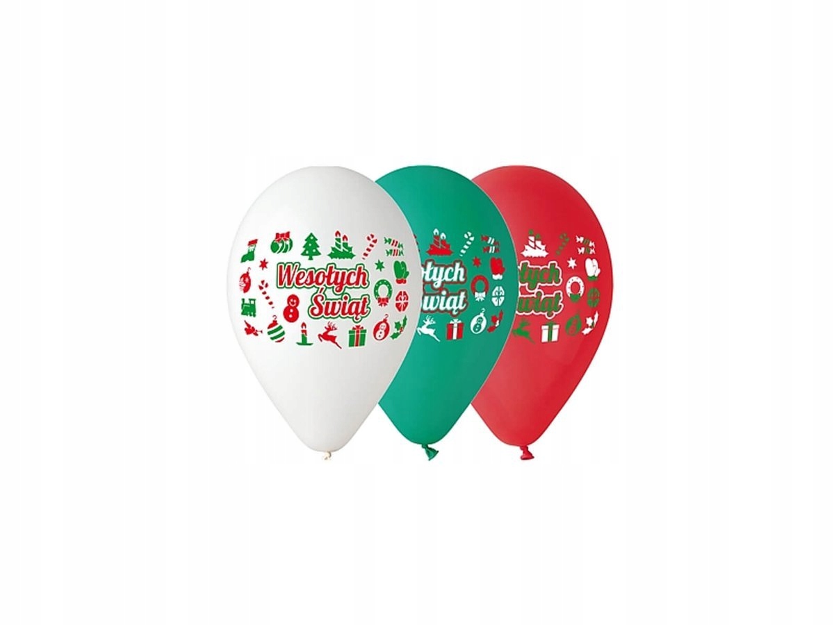 

Balony Wesołych Świąt Boże Narodzenie Mikołajki