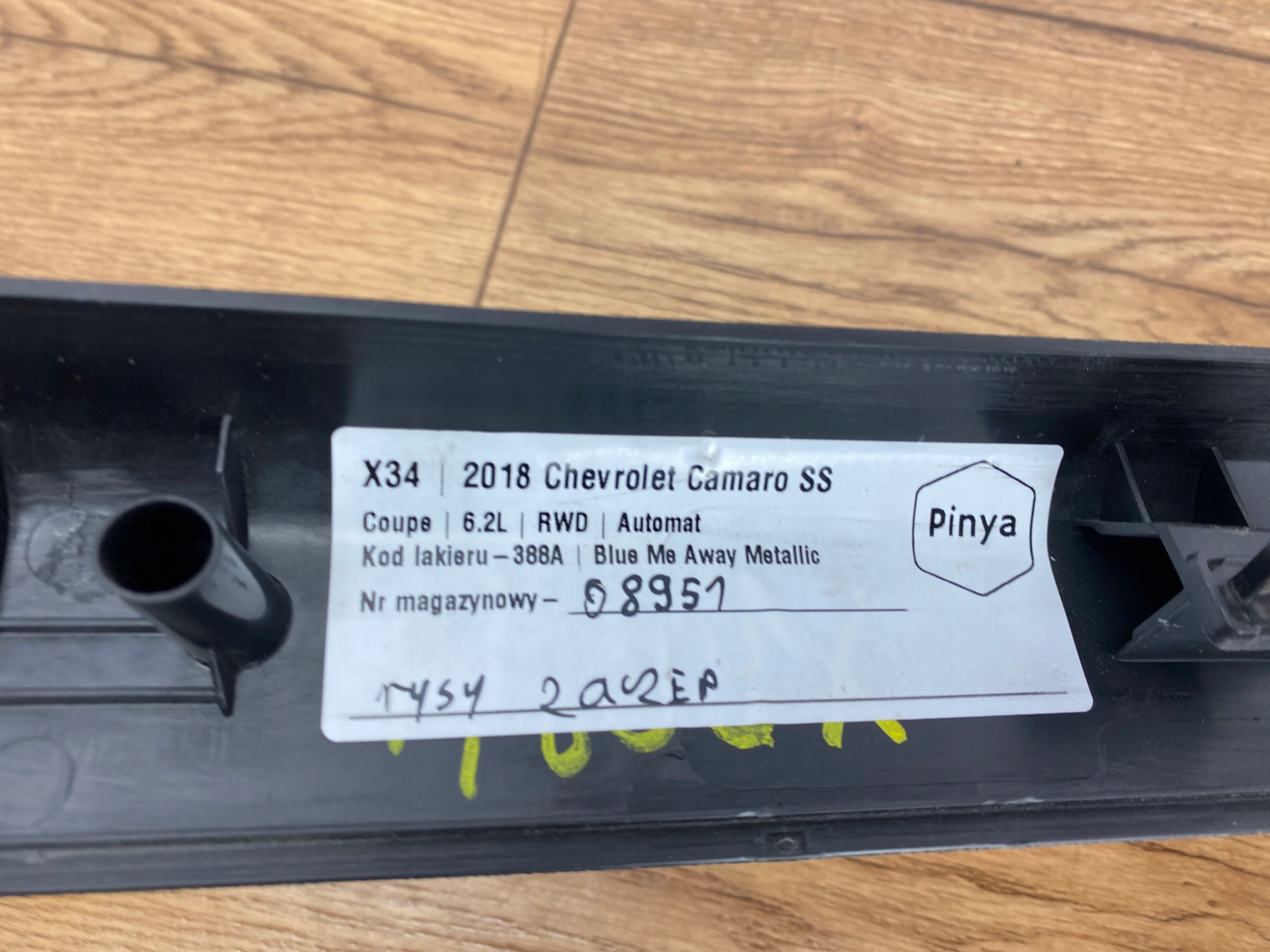 Blende Abdeckung DER SCHWELLE Chevrolet Camaro 2016+ USA